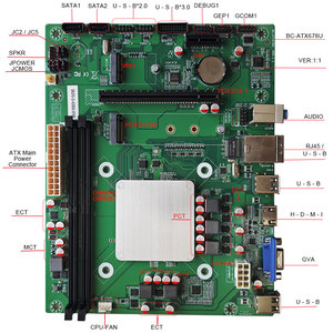 เมนบอร์ดคอมพิวเตอร์ OEM แบบดูอัลคอร์ DDR3 I7-5600U พร้อมชุดคอมพิวเตอร์ตั้งโต๊ะ - Product Image 2