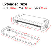 Batterie de vélo électrique 48V/52V/72V 27Ah/19.2Ah avec boîtier en alliage d'aluminium, chargeur BMS 4A pour moteurs 1000-3000W (cellules Li-ion 21700)