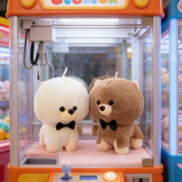 En gros, Jouets en peluche Ours blanc doux de 8 pouces, Animaux en peluche, Jouets pour enfants style dessin animé et anime, pour machine à griffes