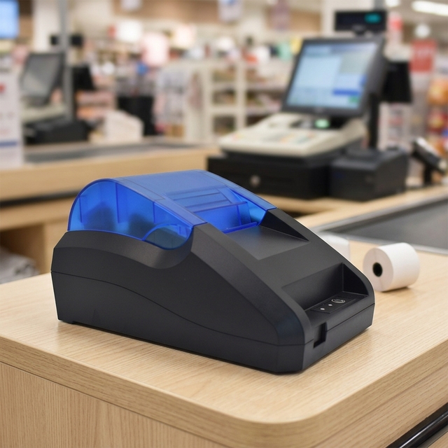 58mm Small POS Thermal Receipt Printer for Small Business Wireless Bluetooth Bill/Ticket Printing Machine