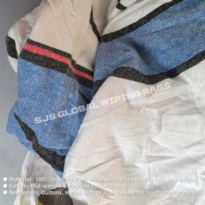 Paños de limpieza de algodón de alta calidad, paños de algodón blancos estampados para cortar camisetas, paños de algodón blancos para limpiar - Product Image 4