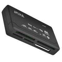 Lector de tarjetas todo en uno, lector de tarjetas TF, MS, M2, XD, CF, S, D, Carder, USB 2,0, 480Mbps, minilector de tarjetas de memoria con fecha Lin