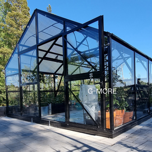 DIY Extérieur Jardin Bâtiment Aluminium Victorien Commercial Diy Lean to Glass Jardin <span class=keywords><strong>Serre</strong></span> Arrière-cour Utilisé pour la Vente - Product Image 6