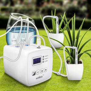 Sistema de riego automático Widoo con bomba dual y temporizador digital para plantas en maceta, uso en exteriores - Product Image 1
