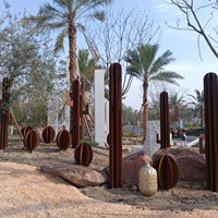 Sculpture d'animal en acier Corten sur mesure pour projets de jardins et de parcs – Installation artistique moderne en acier patiné pour chiens – Direct Usine
