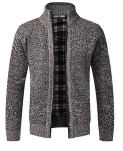 Cardigã Masculino Atacado: Suéter Casual de Tricô com Gola Alta para Jovens - Product Image 6