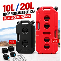 Nouvelle bouteille portable en HDPE de 10L 20L 3,5 mm avec double fixation pour ATV UTV 4x4 tout-terrain, fabriquée par LINDA