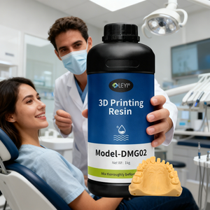 Resina per Modelli Dentali LEYI DMG02 Gialla/Argilla 1kg/bottiglia 100% Purezza Fornitura Diretta dalla Fabbrica Alta Precisione <span class=keywords><strong>Dettagli</strong></span> Nitidi per Personalizzazione - Product Image 1