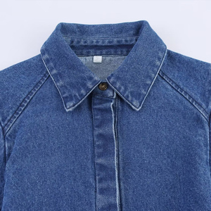 Blusas Elegantes <span class=keywords><strong>Vintage</strong></span> de Manga Larga para <span class=keywords><strong>Mujer</strong></span> PB&ZA, Nueva Moda 2025, <span class=keywords><strong>Ropa</strong></span> de Mezclilla, Tops Chic, Camisas Casuales Sencillas para <span class=keywords><strong>Mujer</strong></span> - Product Image 3