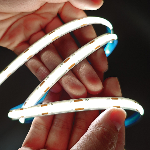 Custom Dc24v Ip20 Smart Dimmab Flexible Cob Led Strip Light Rgb Color-Changing Smart Strip Lights for Ceiling Decorative