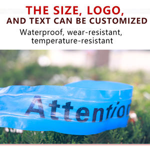 Metro rilevabile magnetico PE tubo dell'acqua nastro di sicurezza resistente alle intemperie certificate dimensioni personalizzabili acqua ROHS - Product Image 6