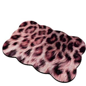 Alfombra de Baño con Estampado de Leopardo de Tierra Diatomeas, Forma Personalizada, Absorbente, de Secado Rápido, para Entrada de Baño y Uso Doméstico - Product Image 5