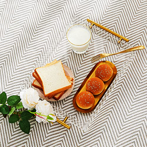 Plateau en acrylique personnalisé, plateau en acrylique transparent avec poignée plateau de <span class=keywords><strong>Table</strong></span> basse - Product Image 2
