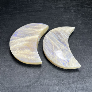 Venta al por mayor de alta calidad de piedra de <span class=keywords><strong>Luna</strong></span> Azul en forma de mano de cristal estrella <span class=keywords><strong>Luna</strong></span> de cristal para regalos - Product Image 5