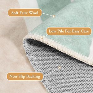 Alfombra Bohemia grande de 6 pies, estilo costero Floral, con mechones, antideslizante, suave, circular, para guardería, sala de estar, lavable, bohemio para adolescentes - Product Image 5