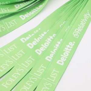 Promotional Corporate Staff Id Card Holder Neck Strap Custom Heat Transfer Polyester Lanyard - Product Image 3