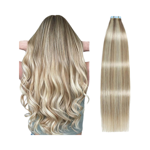 SUYYA Extensiones de <span class=keywords><strong>Cabello</strong></span> con Cinta Clip, <span class=keywords><strong>Cabello</strong></span> Humano Europeo Remy, 20 Piezas, 100g, Máquina de Trama de Piel Recta sin Costuras, Trama Doble, 18 - Product Image 1