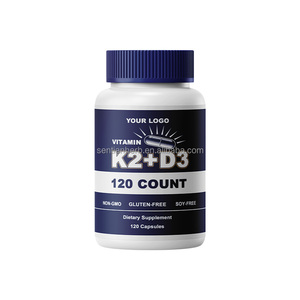 Suplementos de Marca Privada OEM, Cápsulas de Vitamina K2 y Vitamina D3, Calcio y Magnesio para Huesos Fuertes, Apoyo Inmunológico - Product Image 1