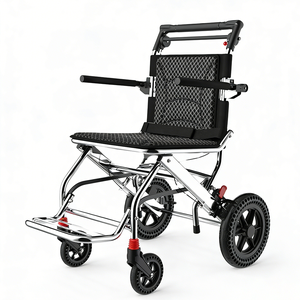 Silla de Ruedas Manual Compacta con Diseño de Carro, Ligera y Fácil de Transportar en Avión - Product Image 4