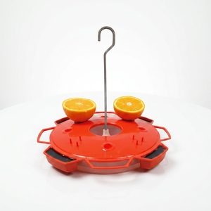 Mangeoire à oiseaux de <span class=keywords><strong>grande</strong></span> capacité (33 oz) avec fosse anti-fourmis intégrée, pour oiseaux orange-oriole, décoration de jardin extérieur - Product Image 2