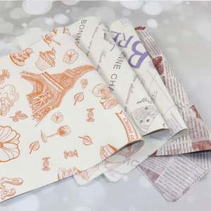 Customized Logo <b>Printing</b> Hamburger Deli Packaging High Temperature Tood Greaseproof <b>Paper</b> Double Sided for Sandwich Bread - Product Image 4