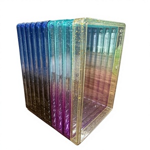 Plaque de protection arrière en TPU à paillettes dégradées 35pt pour cartes gradées, avec plaque en acrylique transparente pour PSA Slab - Product Image 1