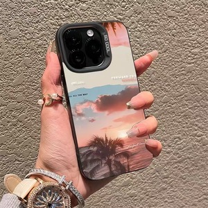 Puesta de sol en el mar Patrón Impresión láser PC duro TPU Funda para teléfono móvil para Iphone X Xr Xs 11 12 13 14 15 16 17 Pro Max Plus - Product Image 3