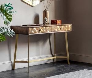 Living Room Furniture Hallway <strong>Table</strong> With Metal <strong>Legs</strong> Wooden <strong>Console</strong> <strong>Table</strong> Modern - Product Image 1