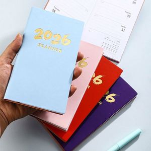 2026 Hardcover Leather Planner Journals Custom Logo <b>A6</b> Business <b>Diary</b> Notebook for Promotion - Product Image 1