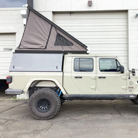 Tente de toit universelle durable et souple à plateforme inclinée pour pick-up, abri de camping tout-terrain pour pick-up, camping autonome
