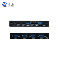 Ordinateur embarqué sans ventilateur Rockchip RK3588 LPDDR4 8G EMMC5.1 64G WiFi 6 BT5.3 2 LAN 4 COM Andirod Ubuntu Mini PC industriel