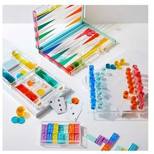 Tour de <span class=keywords><strong>Jenga</strong></span> en acrylique transparent - Jeu de blocs empilables colorés pour la famille et les fêtes - Product Image 5