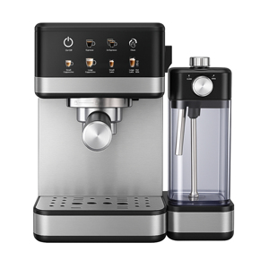 15 Bar Touch Menu Digital Semi Automatic Espresso <strong>Coffee</strong> Machine With Frothing Milk Tank Home Use - Product Image 1