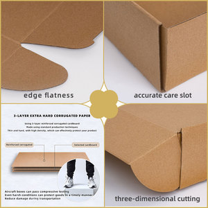 Chemises, sous-vêtements, chaussettes, vêtements, livraison express, logistique, emballage, boîte d'avion, papier kraft, accepte les couleurs extra-robustes - Product Image 2