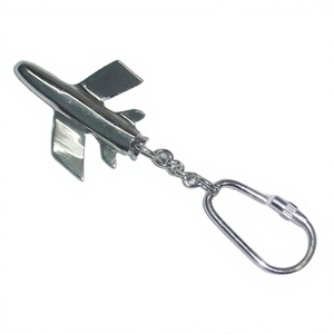 High Polished Aeroplane Key <b>Rings</b> Best Selling Promotional Gift Accessories Wholesale Airplane Model Keyring Metal Keyring Sales - Product Image 1