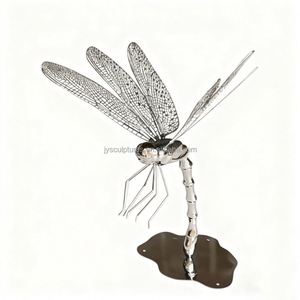 Escultura de Libélula Personalizada en Acero Inoxidable - Decoración de Jardín para Exteriores OEM/ODM para Paisajismo de Parques y Zoológicos - Product Image 6
