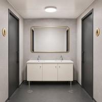 Toilettes mobiles en conteneur de 20 pieds, panneaux sandwich préfabriqués, étanches et portables, pour chantier de construction et parc public
