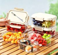 Conteneur alimentaire en plastique de qualité alimentaire, hermétique, à compartiments, empilable, pour fruits et légumes, organisateur de réfrigérateur, offre spéciale, vente en gros d'usine, en stock