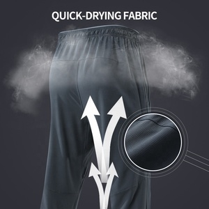 Pantalon de jogging pour homme en tissu jacquard léger et extensible, coupe droite, 3 couleurs unies, personnalisable - Product Image 4