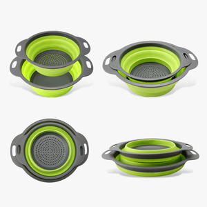 Passoire pliable pour fruits et légumes avec panier de drainage, design rond rétractable pour la cuisine - Product Image 5