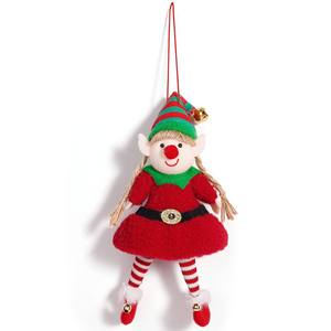 Adornos navideños-figuritas de pareja de hadas lindas, colgante de árbol de Navidad - Product Image 2