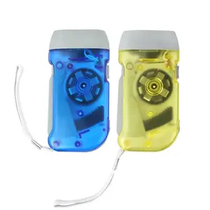 2 шт. фонарика с веревкой для подвешивания, ручной перезаряжаемый фонарь, светильник для безопасности, желтый корпус, ручные фонари, миниатюрные портативные - Product Image 4