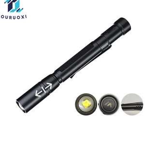 <span class=keywords><strong>Linterna</strong></span> Tipo Lápiz con Zoom, Alto Lumen 500lm, Portátil, Tipo Médico, Tipo-C, Aluminio, Multifuncional, Mini <span class=keywords><strong>Linterna</strong></span> Tipo Bolígrafo, IP44 - Product Image 1