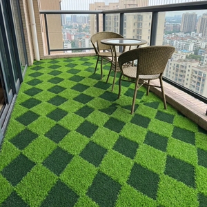 <span class=keywords><strong>Tapis</strong></span> <span class=keywords><strong>de</strong></span> <span class=keywords><strong>gazon</strong></span> synthétique PE imperméable <span class=keywords><strong>de</strong></span> 25 mm, à motifs 3D, résistant aux UV, <span class=keywords><strong>gazon</strong></span> artificiel vert doux pour jardins extérieurs, cours arrière - Product Image 6