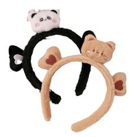Serre-tête en peluche doux motif ours et lapin, tendance, style mignon, pour enfants et adolescents – Vente chaude