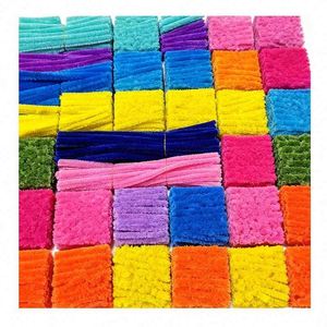 Set de Manualidades DIY, Limpiapipas de Chenilla de Terciopelo de 8mm y 30cm, Material Educativo para Niños, Proyecto Decorativo Hecho a Mano, Materiales de Arte Divertidos y Personalizables - Product Image 6