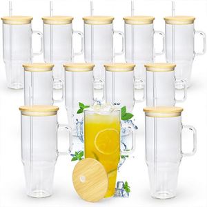 Mug en verre élégant de 32 oz avec poignée pour les conducteurs professionnels en déplacement - Product Image 5