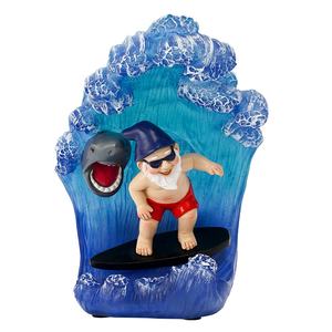 7.4 بوصة مصباح شمسي تمثال الجنم التزلج الراتنج النحت الحديقة ديكور مصباح شمسي تمثال الجنم هدية حديقة - Product Image 6