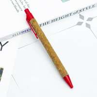 Baril de liège en bois recyclé doux garnitures de blé stylo à bille recyclable écologique stylo d'affaires de bureau promotionnel