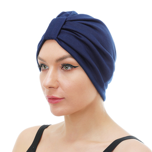 <span class=keywords><strong>Turban</strong></span> en satin double couche tendance pour femmes, <span class=keywords><strong>turban</strong></span> en polyester uni pour chimiothérapie et <span class=keywords><strong>cancer</strong></span> - Product Image 3